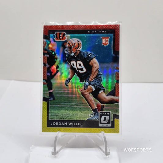 2017 Optic Jordan Willis Rookie RC Red And Yellow Variant Bengals RC #133