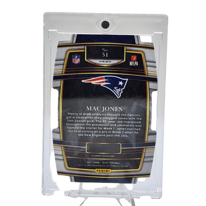 2021 Panini Select ZEBRA Prizm Die Cut Mac Jones RC #51 New England Patriots