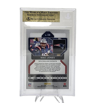 2021 Panini Prizm Mac Jones #336 BGGS 9.5 New England Patriots