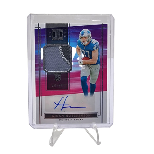 2022 Panini Impeccable Rookie Patch /99 Aidan Hutchinson RC Detroit Lions #RPA-AHU