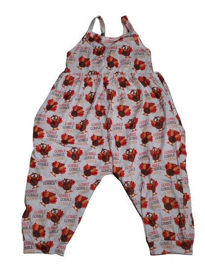 Baby Toddler Girl Strap Romper Turkey Jumpsuit One-Piece Romper Size 2-3Years