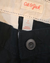 تحميل الصورة إلى عارض المعرض، Cat &amp; Jack Boys' Flat Front "At the Knee" Chino Shorts Dark Navy Size 7 &amp; 16 NWT
