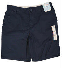تحميل الصورة إلى عارض المعرض، Cat &amp; Jack Boys' Flat Front "At the Knee" Chino Shorts Dark Navy Size 7 &amp; 16 NWT
