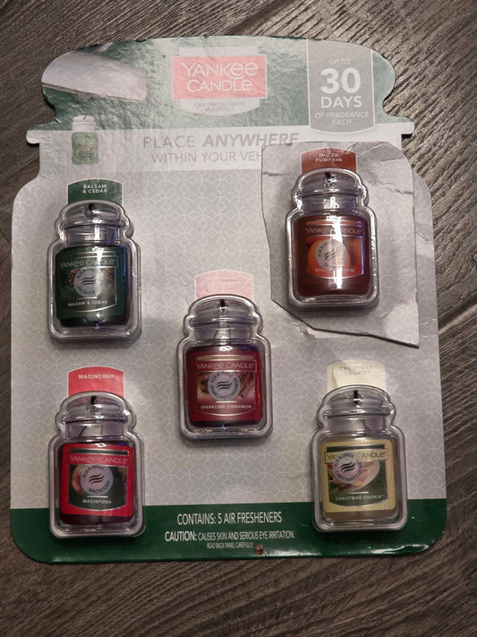 Yankee Candle Car Jar Ultimate Multipack Air Freshener Assorted Scents