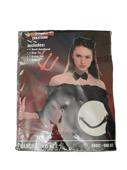 Spooktacular Creations 4-Piece Black Devil Costume Accessory Set