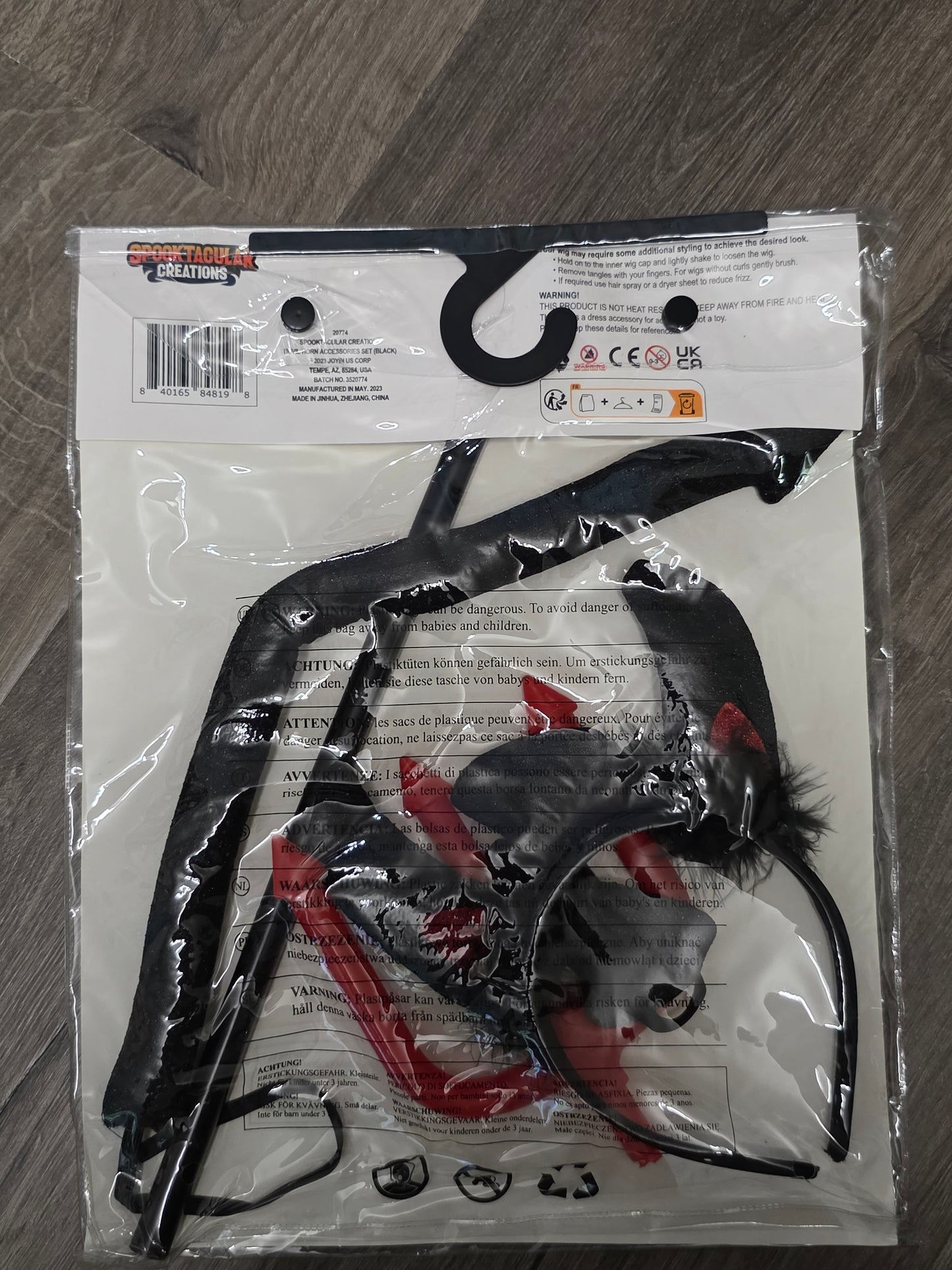 Spooktacular Creations 4-Piece Black Devil Costume Accessory Set