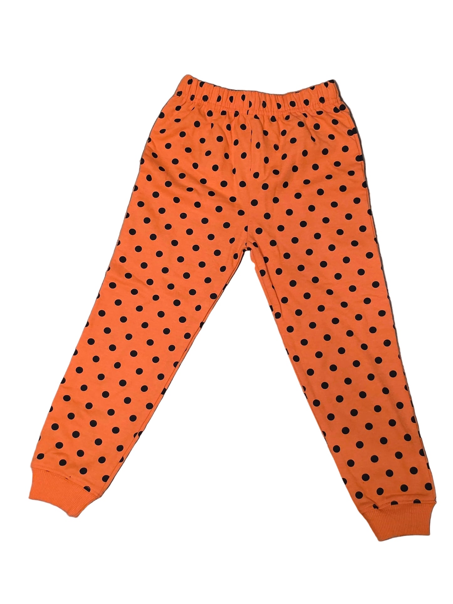 Disney Jr. Minnie Mouse Toddler Orange Polka Dot Sweatpants, 4T