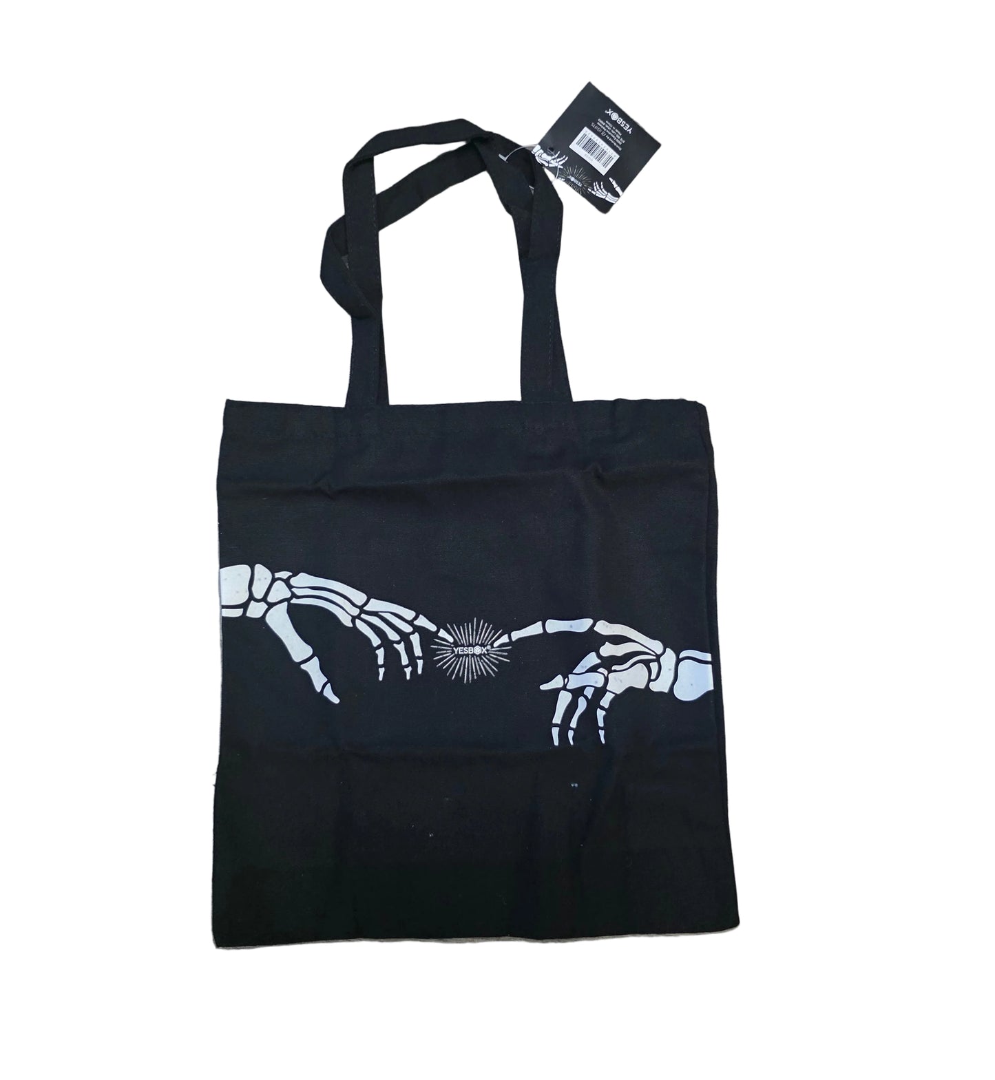 Canvas Tote Bag Skeleton Hands