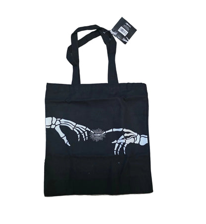 Canvas Tote Bag Skeleton Hands