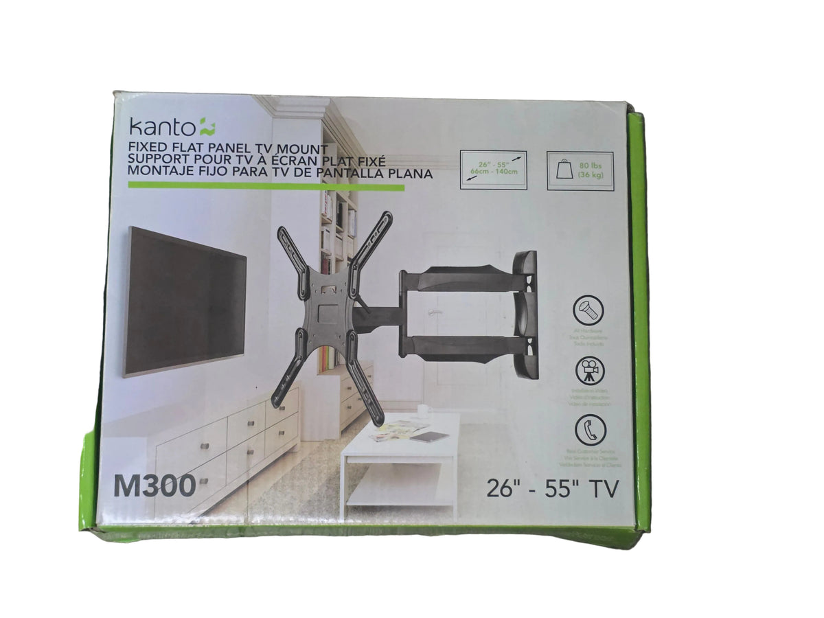 Kanto M300 Full Motion TV Wall Mount for 26"-55" TVs – Up to 80 lbs