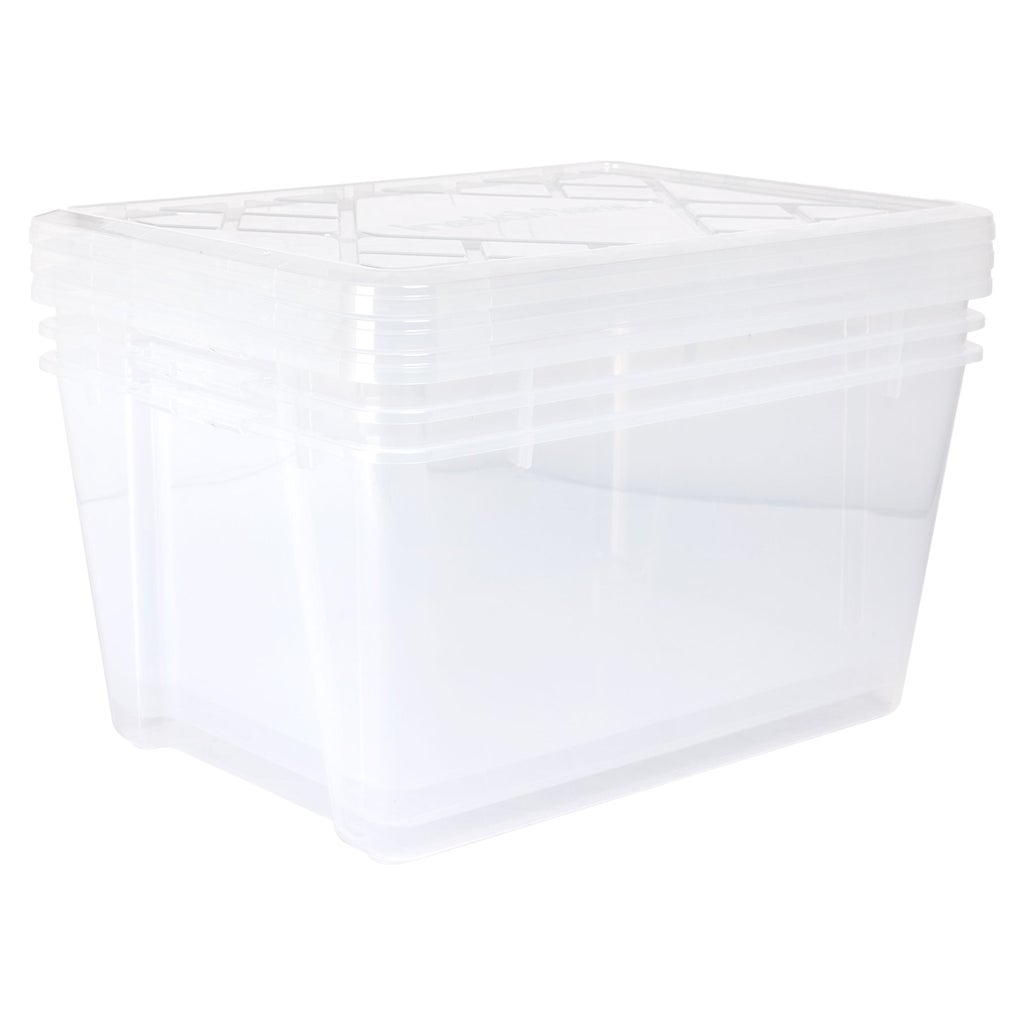 GreenMade InstaView 45 Qt Clear Multi-Use Storage Bins - 3 Pack