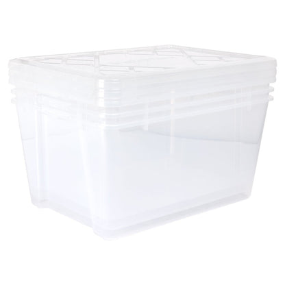 GreenMade InstaView 45 Qt Clear Multi-Use Storage Bins - 3 Pack