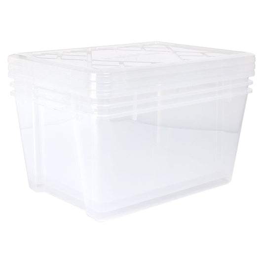 GreenMade InstaView 45 Qt Clear Multi-Use Storage Bins - 3 Pack