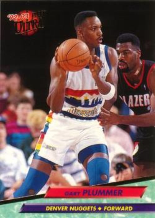 1992-93 Fleer Ultra Gary Plummer RC #254 Denver Nuggets