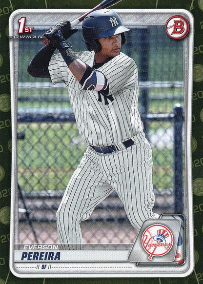 2020 Bowman Prospects Baseball  Cards #BP2-BP74 - Choose Yours