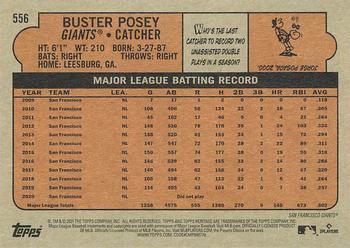2021 Topps Heritage Buster Posey #556 San Francisco Giants