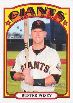 2021 Topps Heritage Buster Posey #556 San Francisco Giants