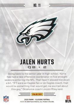 2020 Panini Illusions Rookie Jalen Hurts RC #11 Philadelphia Eagles