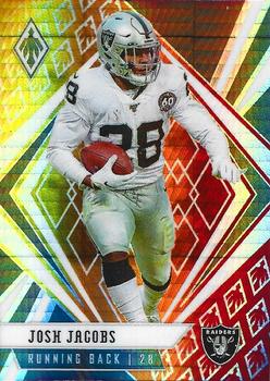 2020 Panini Phoenix Josh Jacobs Fire Burst Prizm #76 Las Vegas Raiders