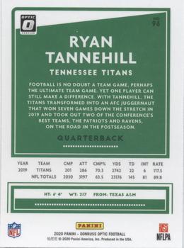 2020 Panini Donruss Optic Ryan Tannehill #96 Tennessee Titans