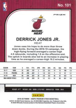 2019-20 Hoops Premium Stock Derrick Jones Jr. Silver Prizm #101 Miami Heat