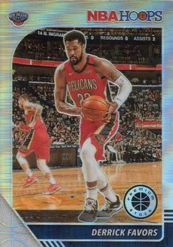 2019-20 Hoops Premium Stock Derrick Favors Silver Prizm #190 New Orleans Pelicans