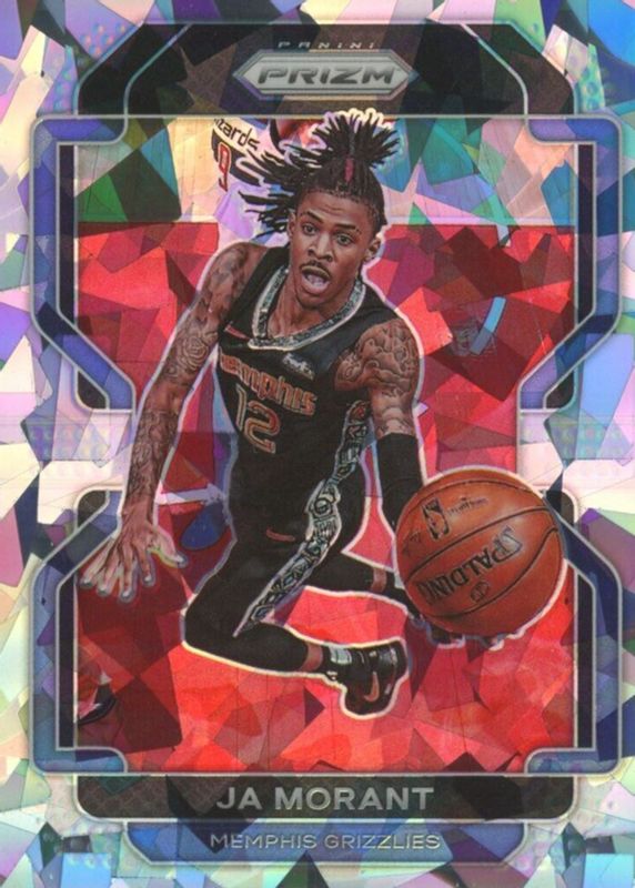 2021-22 Panini Prizm Cracked Ice Ja Morant #194 Memphis Grizzlies