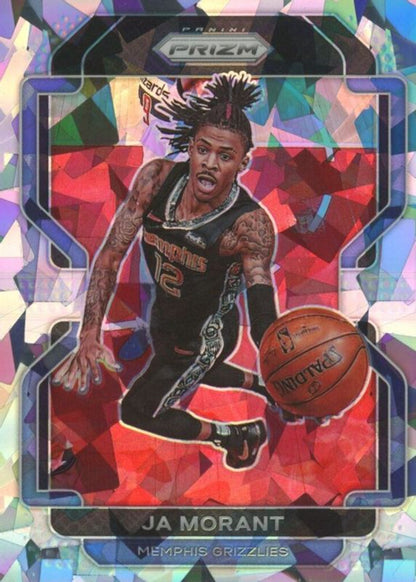 2021-22 Panini Prizm Cracked Ice Ja Morant #194 Memphis Grizzlies