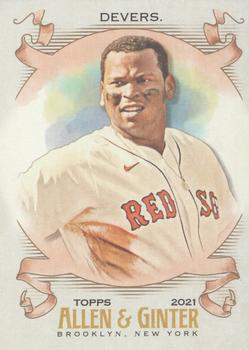 2021 Topps Allen & Ginter's Rafael Devers #253 Boston Red Sox
