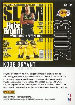 2020-21 Panini Hoops Slam Kobe Bryant  #19 LA Lakers HOF Legend