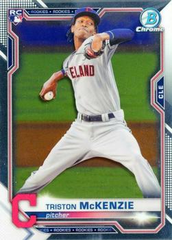 2021 Bowman Chrome Triston McKenzie #6 Guardians