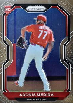 2021 Panini Prizm Adonis Medina Rookie Silver Prizm #56 Philadelphia Phillies