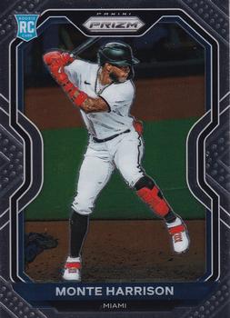 2021 Panini Prizm Monte Harrison Rookie Silver Prizm #118 Miami Marlins