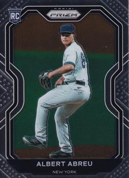 2021 Panini Prizm Albert Abreu Rookie Silver Prizm #193 New York Yankees