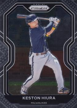 2021 Panini Prizm Keston Hiura Silver Prizm #202 Milwaukee Brewers