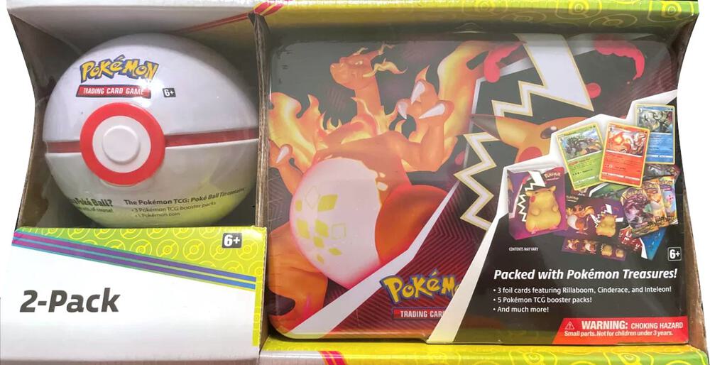 Pokémon TCG Tin Ball & Pokémon Treasures Box - Assorted