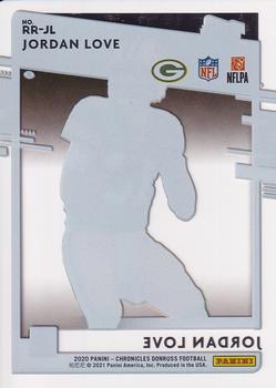 2020 Panini Chronicles #RR-JL Jordan Love Clearly Donruss Rated Rookies Packers