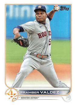 2022 Topps Framber Valdez #HOU-10 Houston Astros