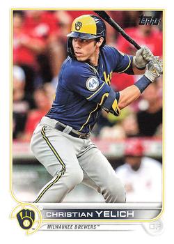 2022 Topps Christian Yelich #288 Milwaukee Brewers