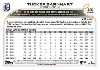 2022 Topps Tucker Barnhart #406 Detroit Tigers