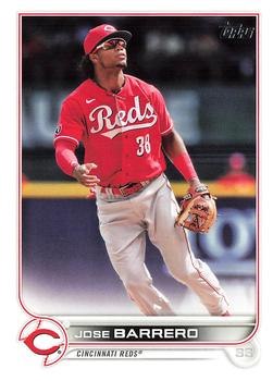2022 Topps Jose Barrero #485 Cincinnati Reds
