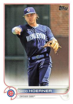 2022 Topps Nico Hoerner #490 Chicago Cubs