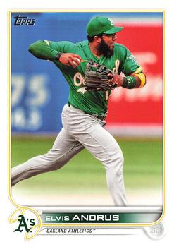 2022 Topps Elvis Andrus #520 Oakland Athletics