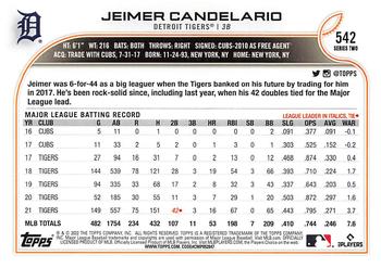 2022 Topps Jeimer Candelario #542 Detroit Tigers