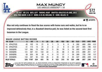 2022 Topps Max Muncy #572 Los Angeles Dodgers