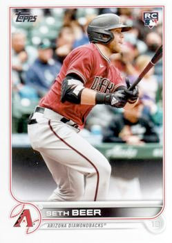 2022 Topps Seth Beer RC #345 Arizona Diamondbacks