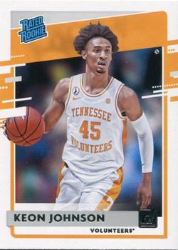 2021 Panini Donruss Rated Rookies Keon Johnson 31 Tennessee Volunteers