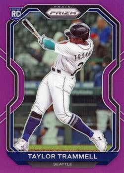 2021 Panini Prizm Taylor Trammell Rookie Purple Prizm #29 Seattle Mariners