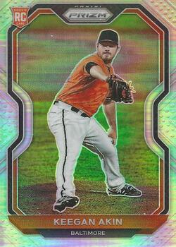 2021 Panini Prizm Keegan Akin Rookie Silver Prizm #14 Baltimore Orioles