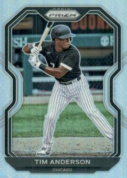 2021 Panini Prizm Tim Anderson Silver Prizm #71 Chicago White Sox